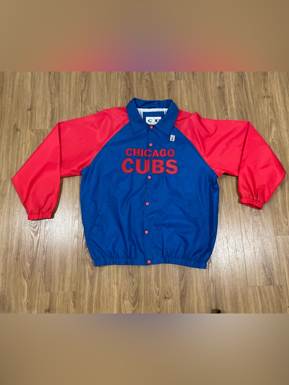 NEW Chicago Cubs MLB Blue and Red Windbreaker Jacket, Men’s Large
